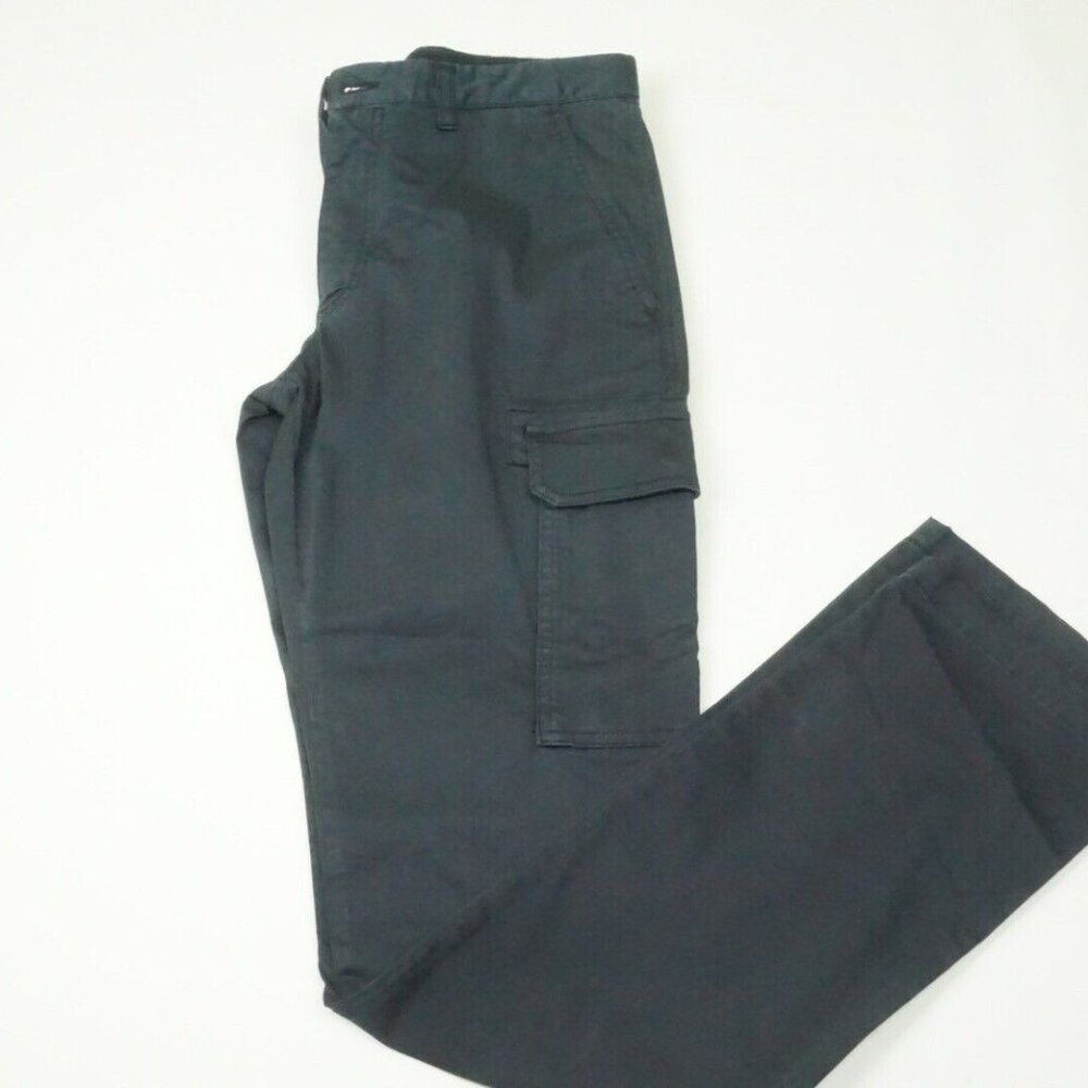 Isaia Tinto Slim Blue Light Cargo Cotton Blend Casual Mens Chino Pant 46R EU NEW